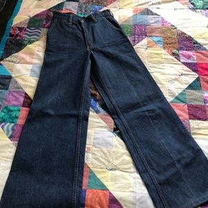 Wide leg orange tab Levis